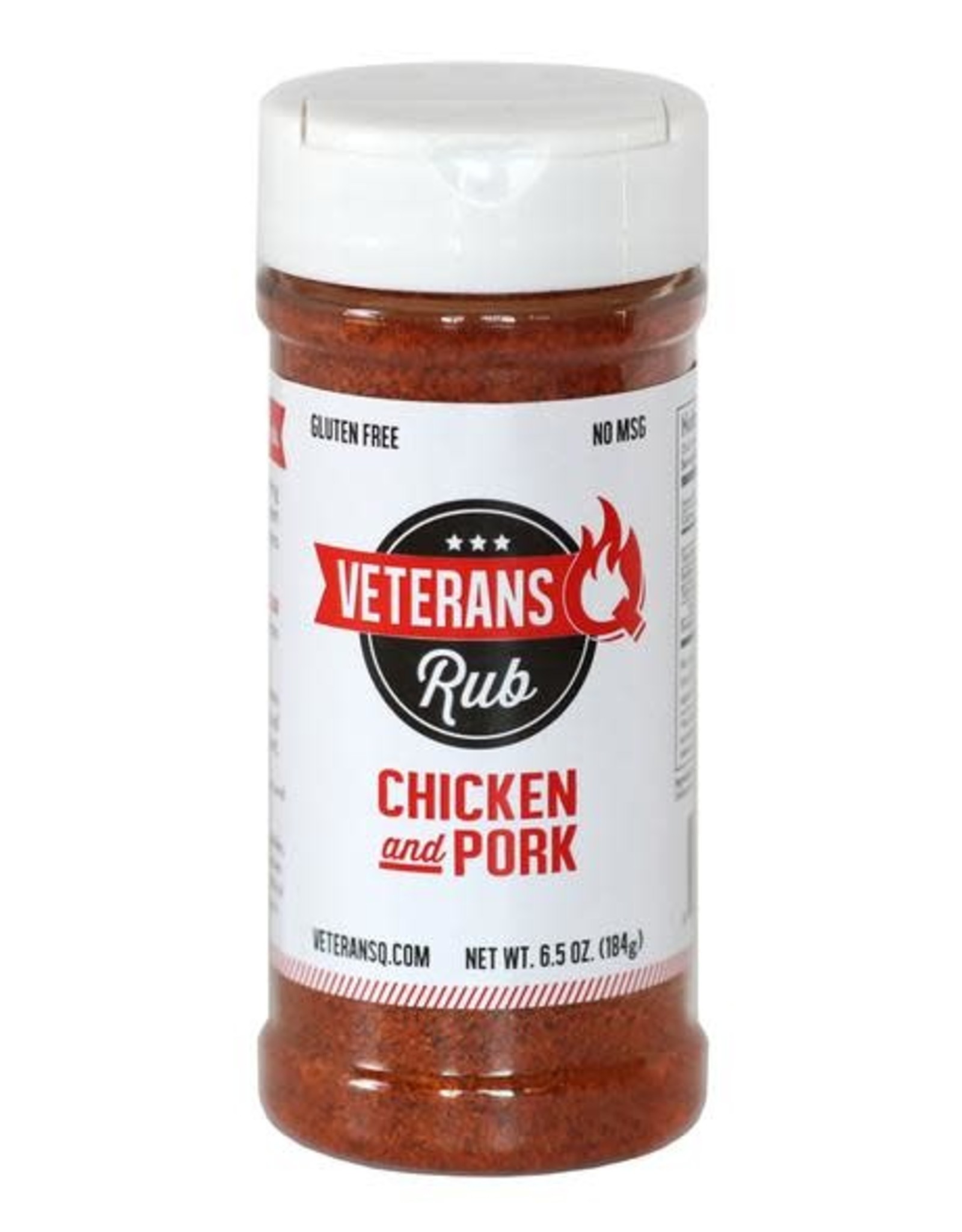 Veteran's Q Veterans Chicken & Pork Rub, 6.5oz.