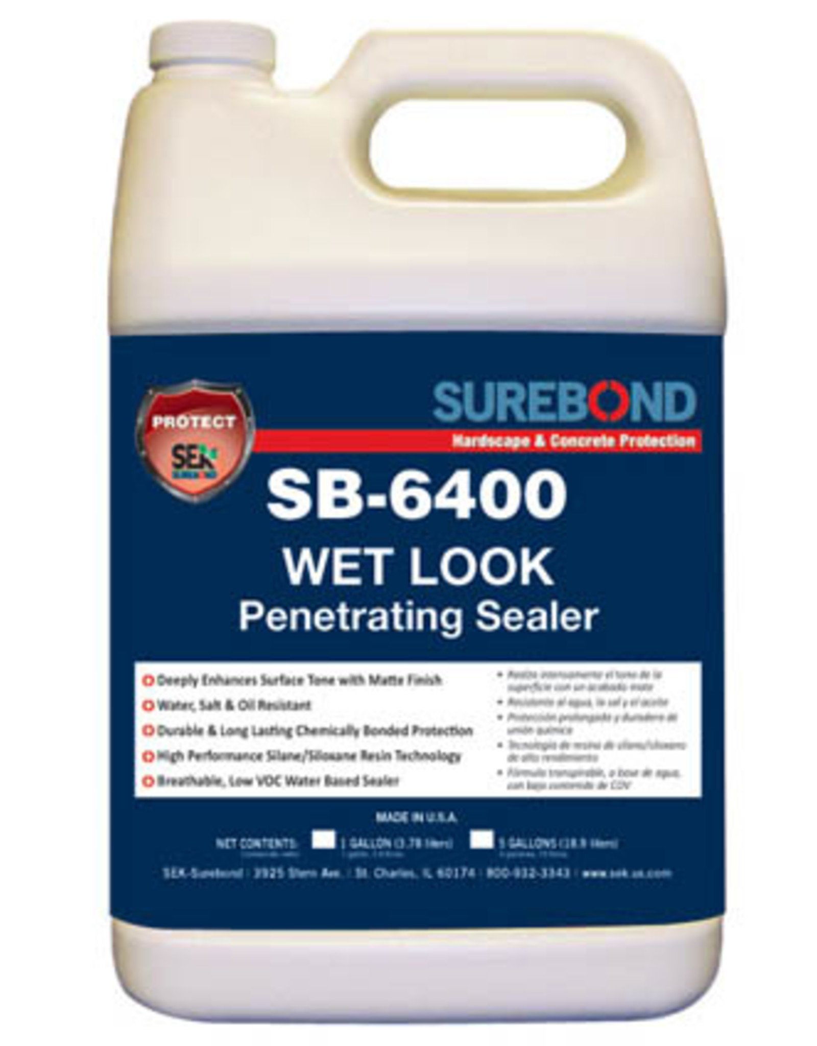 SEK Surebond SB-6400 Wet Look Penetrating Sealer Gallon