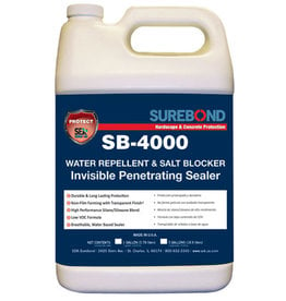SEK Surebond SB-4000 Water Repellent & Salt Blocker Invisible Penetrating Sealer Gallon
