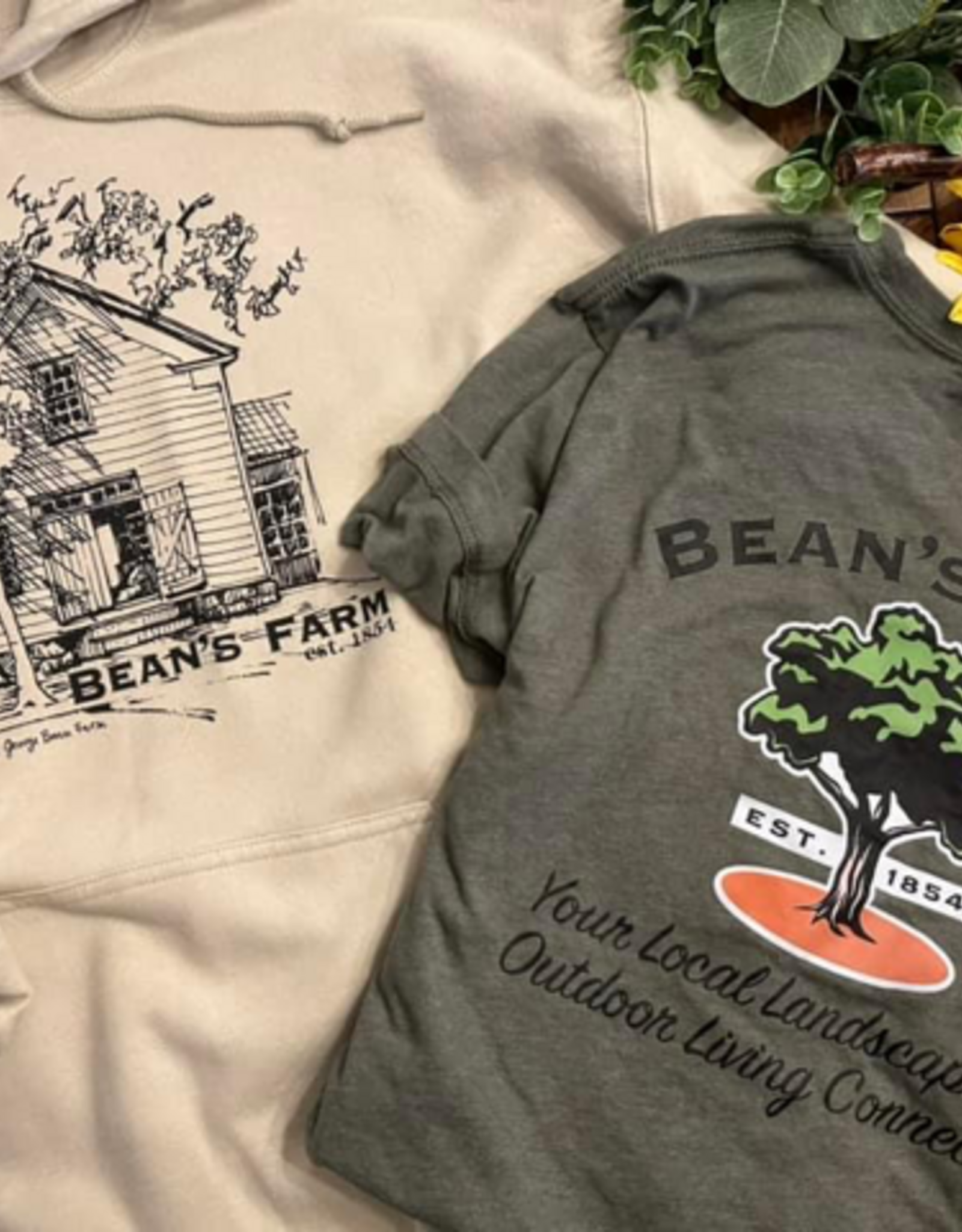 Beans Farm Sketch Logo Tee Green 2XL