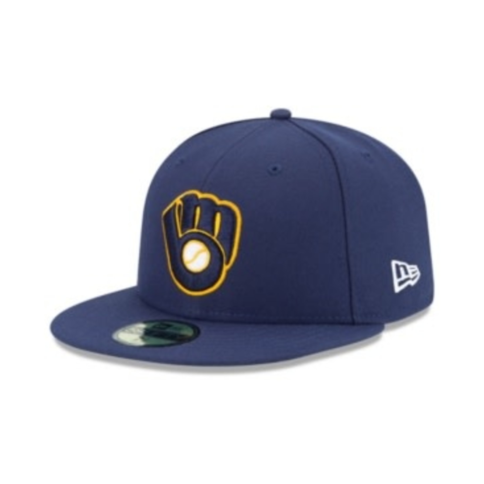 New Era Men's New Era Navy Milwaukee Brewers Alternate 2 Authentic on Field 59FIFTY Fitted Hat