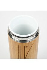 Bouteille à thé en bambou avec intérieur en porcelaine