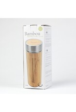 Bouteille à thé en bambou avec intérieur en porcelaine