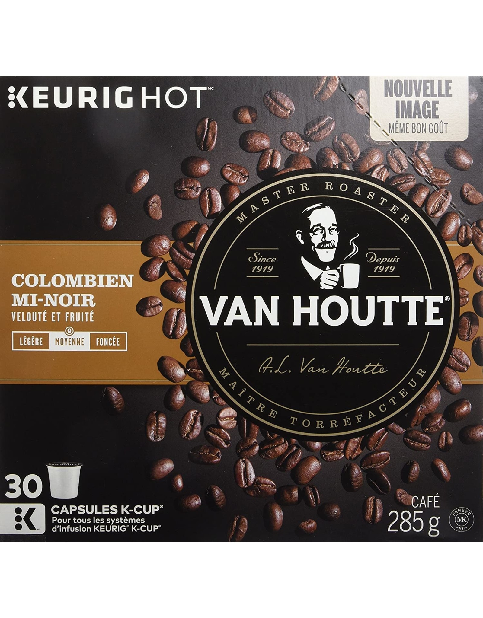 Van Houtte Van houtte Colombien mi-noir - capsules KCUP