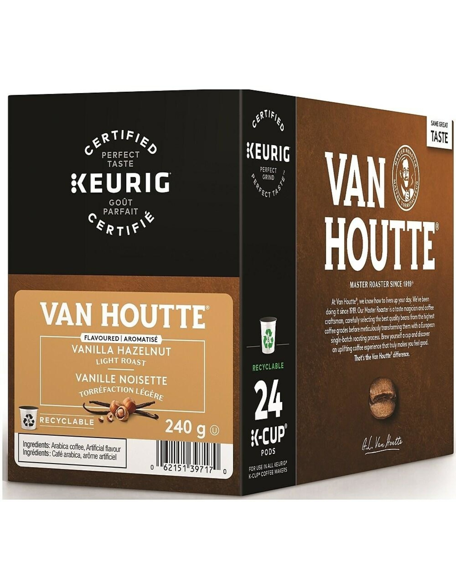 Van Houtte Van houtte Vanille noisette - capsules KCUP