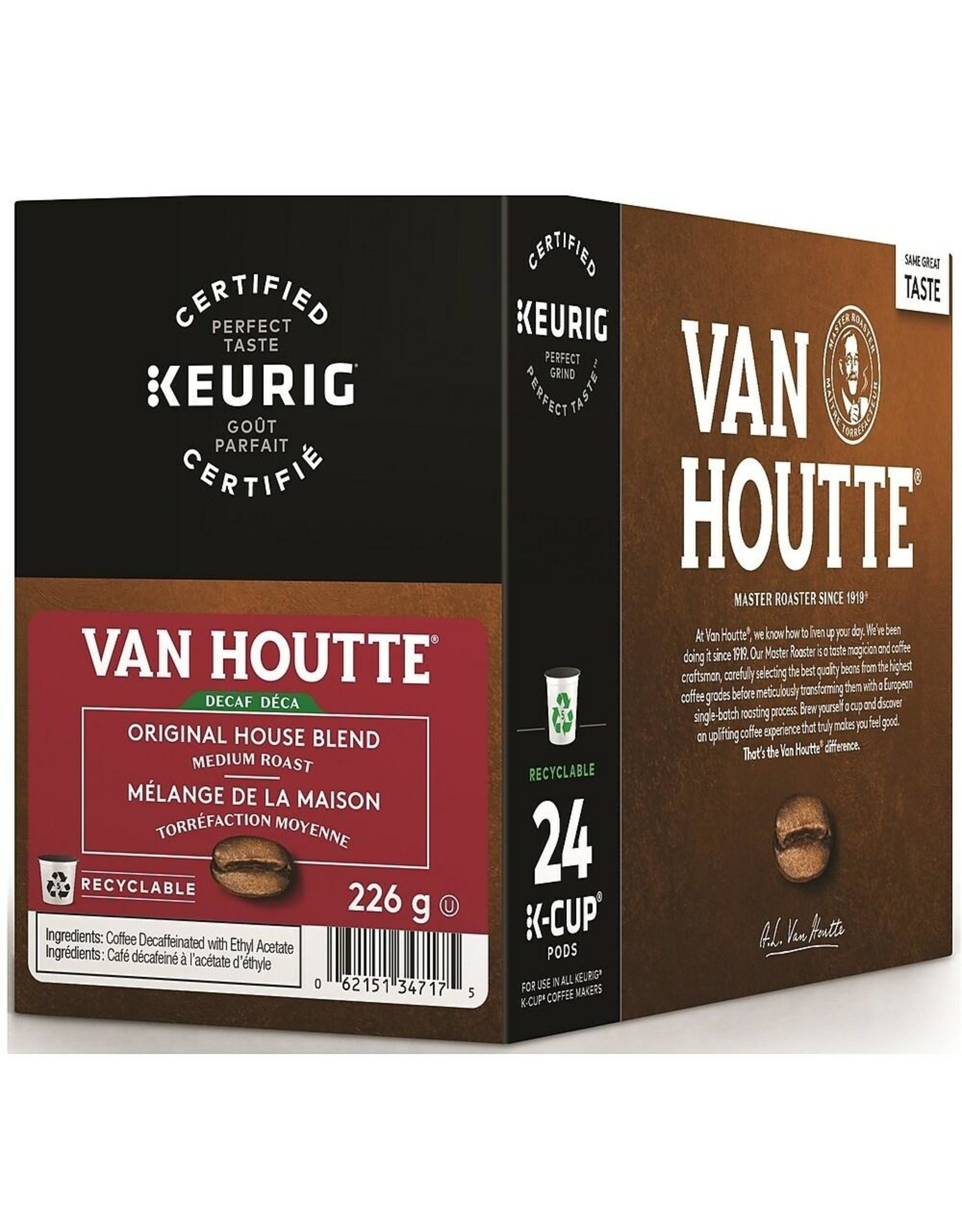 Van Houtte Van houtte mélange maison DÉCAF - capsules KCUP