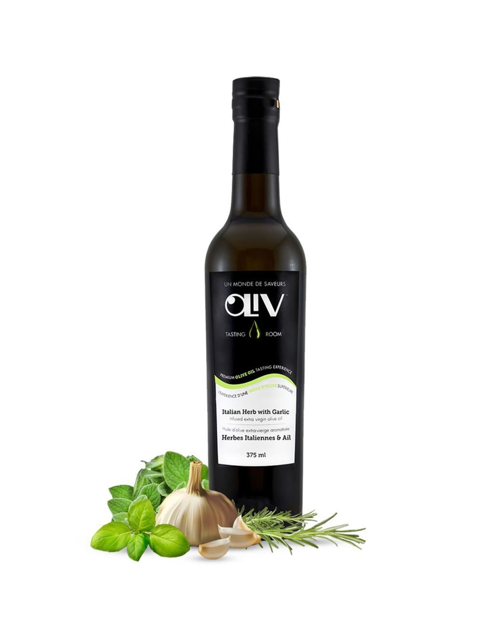 Huile d'olive - Herbes italiennes et ail