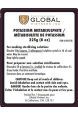 Métabisulfite de potassium 225gr