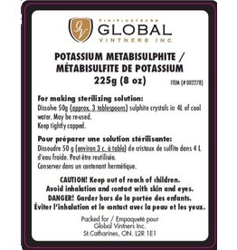 Métabisulfite de potassium 225gr