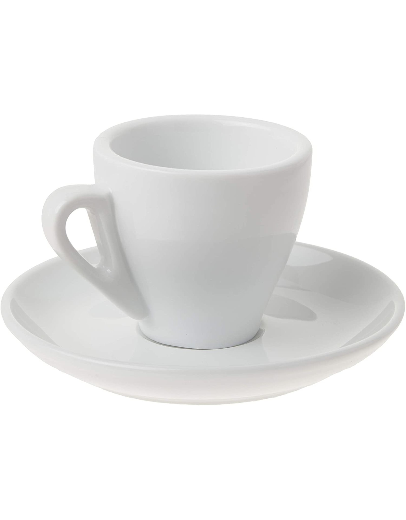 Ensemble tasse espresso blanc/soucoupe unitaire