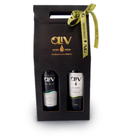 Coffret cadeau noir 2 bouteilles