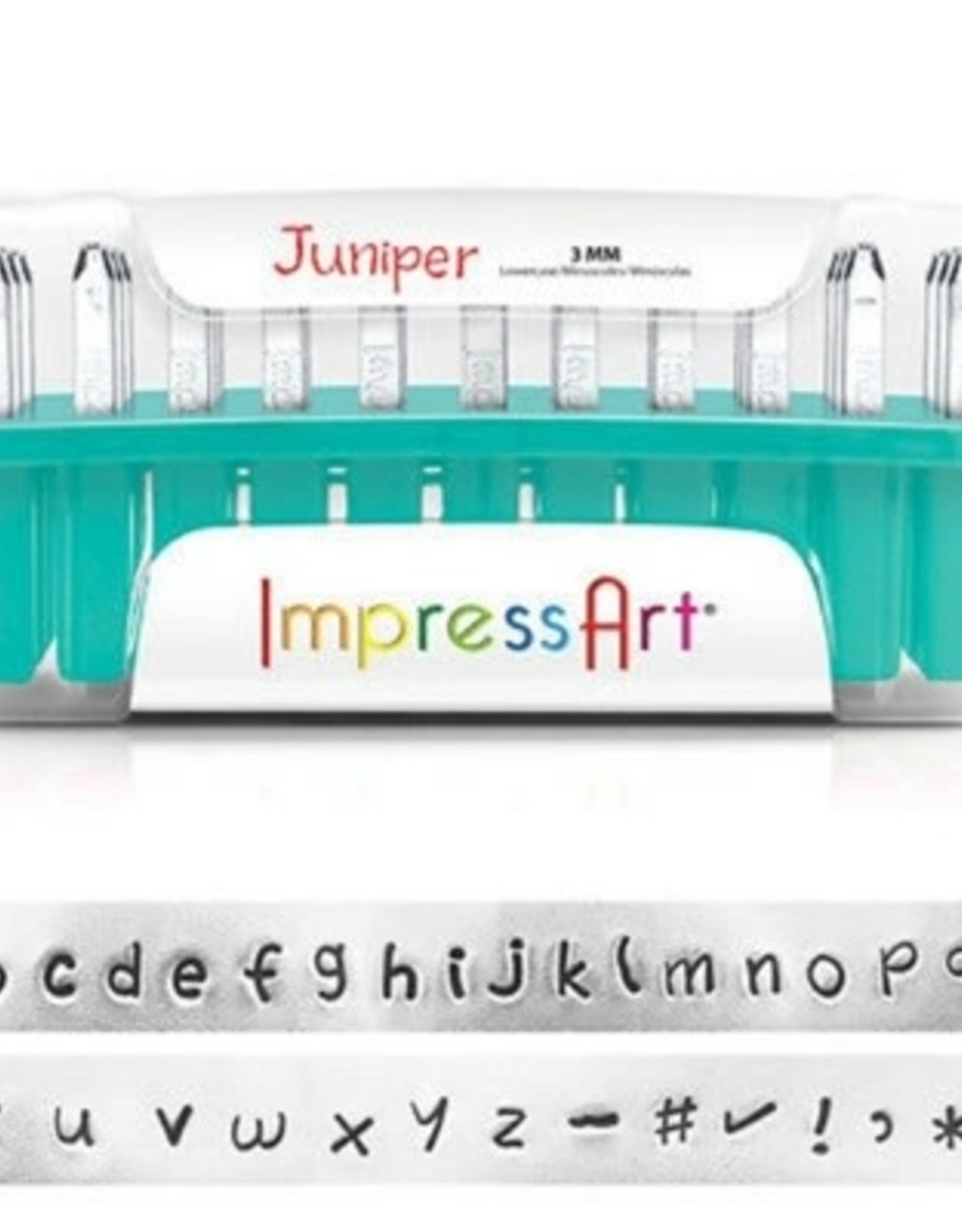 Beadsmith Impressart Juniper Letter Stamp Set 3mm LOWER