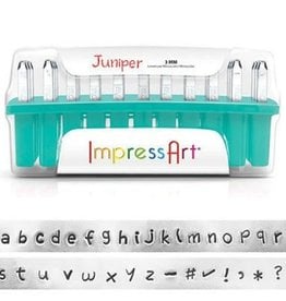 Beadsmith Impressart Juniper Letter Stamp Set 3mm LOWER