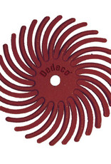 Eurotool Dedeco Sunburst Radial Bristle Discs 7/8'' Red 220 Grit