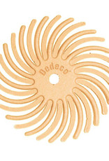 Eurotool Dedeco Sunburst Radial Bristle Discs 7/8'' Peach Micron 6 Grit