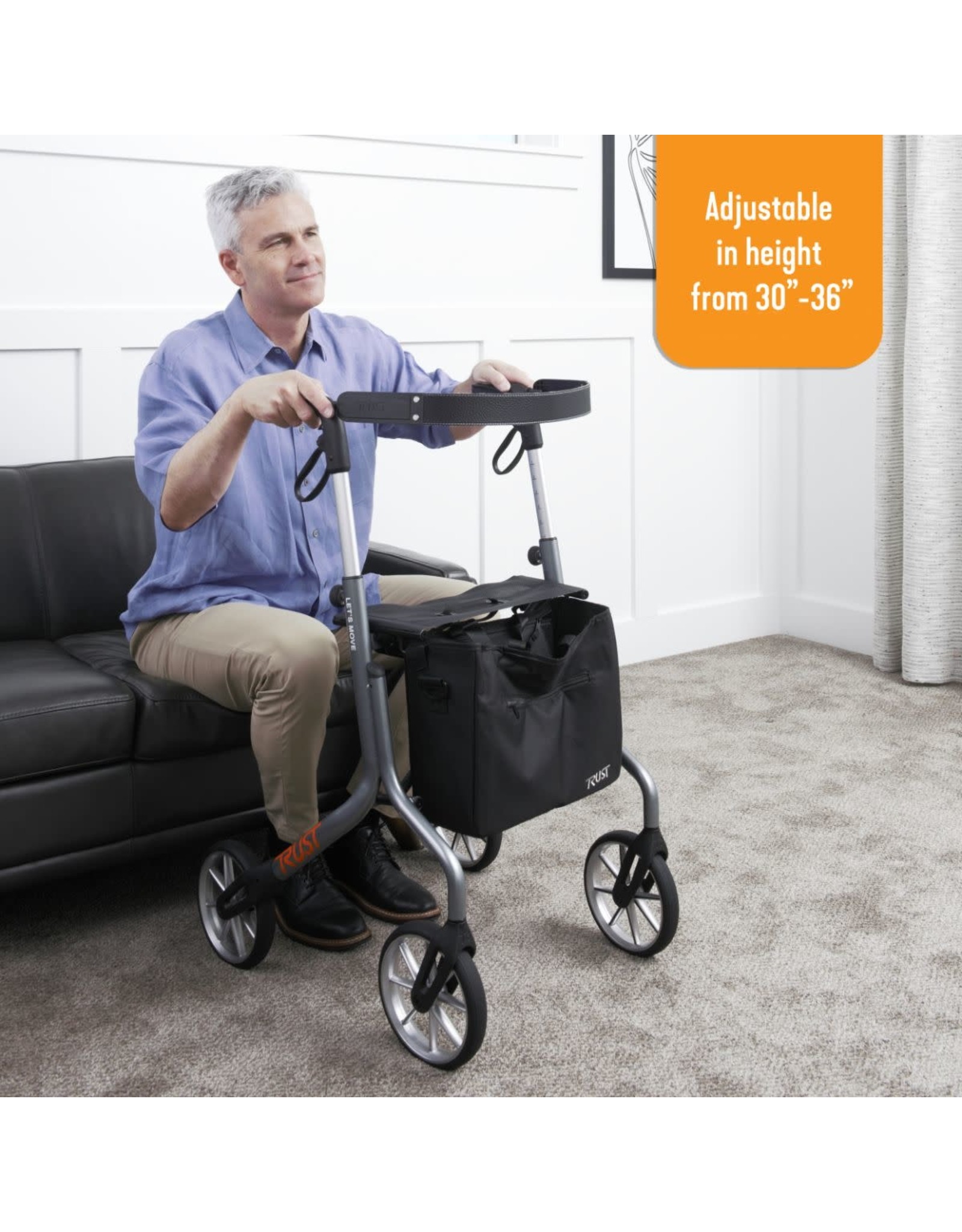 Trust Care Let's Move Outdoor Rollator