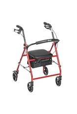 Drive Rollator with 6" wheels - Red