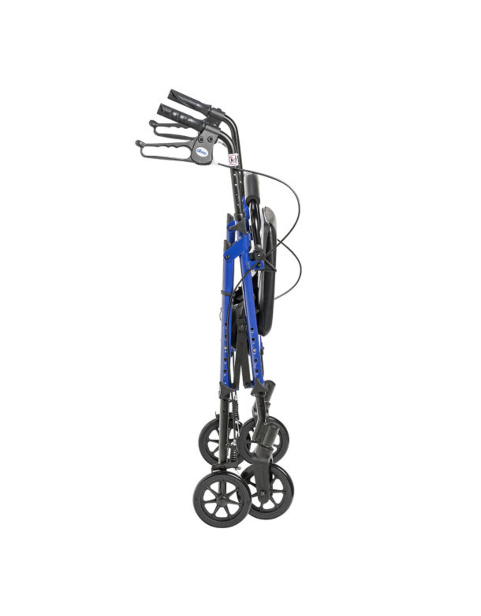 Drive Adjustable Height Rollator - Blue - 6" Castors