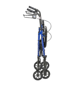 Drive Adjustable Height Rollator - Blue - 6" Castors