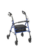 Drive Adjustable Height Rollator - Blue - 6" Castors