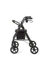 Medline Basic Steel Rollator with 8" Wheels, Black