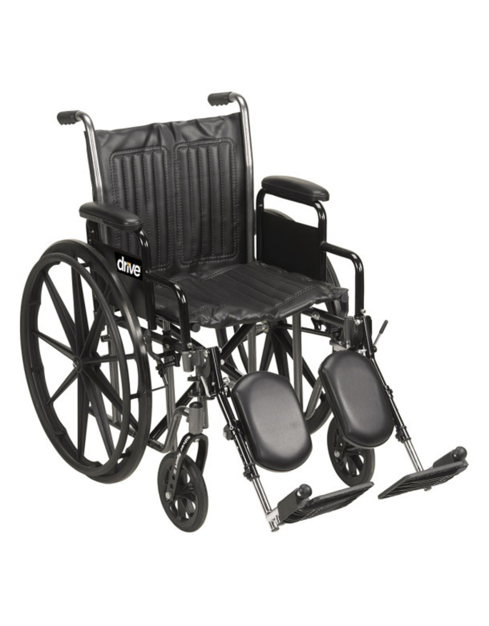 Drive Silver Sport 2 Wheelchair - 20" width, detachable desk arms, elevating footrests