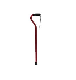 Drive Offset Handle Aluminum Cane - Holiday Red