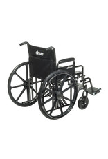 Drive Wheelchair - Sentra EC, 22-inch - Detachable Desk Arms - Swing Away Footrests