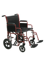 Drive Bariatric Steel Transport Chair - 22"