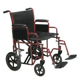 Drive Bariatric Steel Transport Chair - 22"