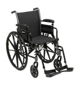 Drive Cruiser III Wheelchair - 20" - Flip Back - Full Armrests