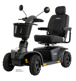 Pride Pursuit 2 - SC7132 Black - 4 Wheel Scooter w/ 50 AH Lithium (Single Battery)