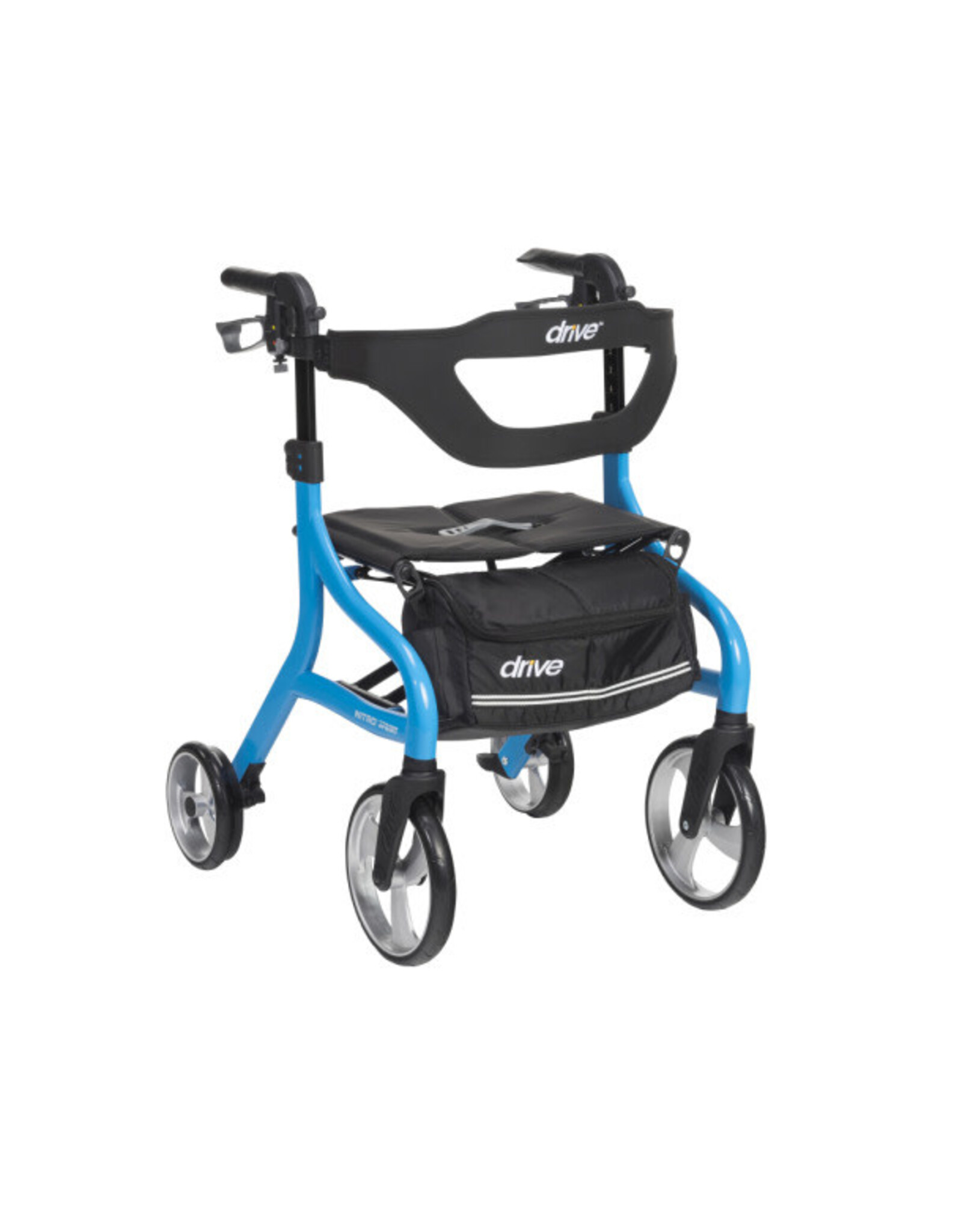 Drive Nitro Sprint Rollator Blue Including Cup, Cane and Cellphone holders Central States
