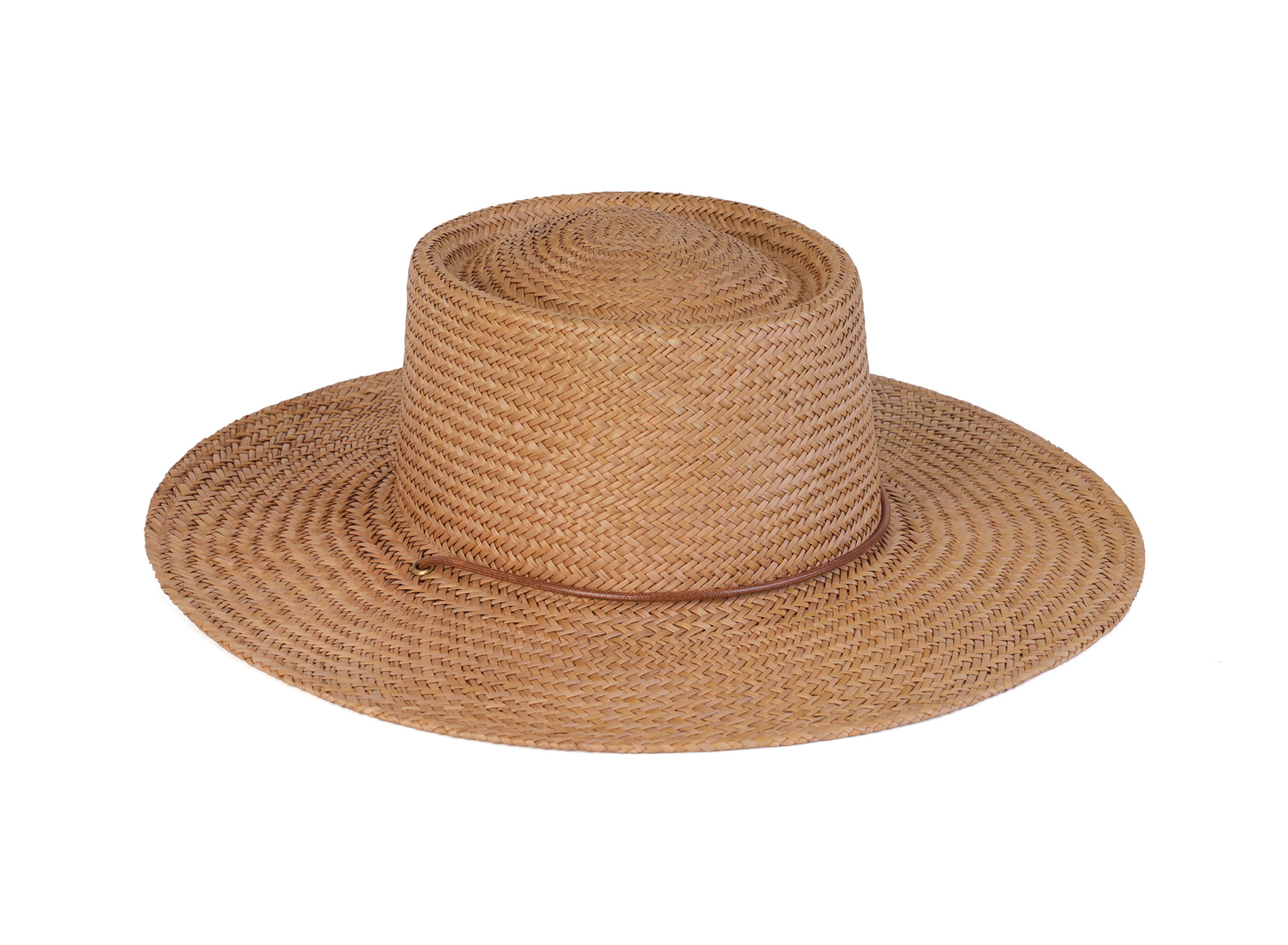 Lack of colour straw hat Clearance