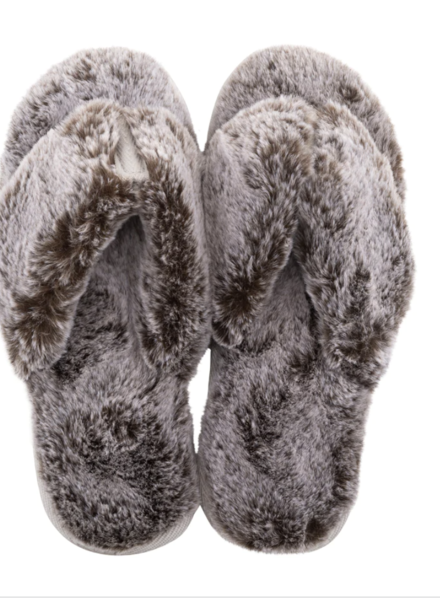 Lemon Fur Flip Flop Slipper