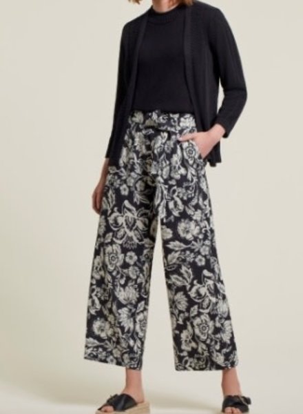 Tribal Tribal Pull on Belted Wide Leg Pant