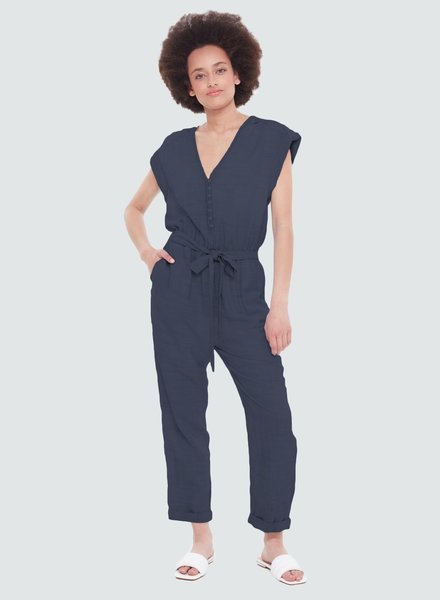 Black Solid Linen Overalls – Jawaly Boutique