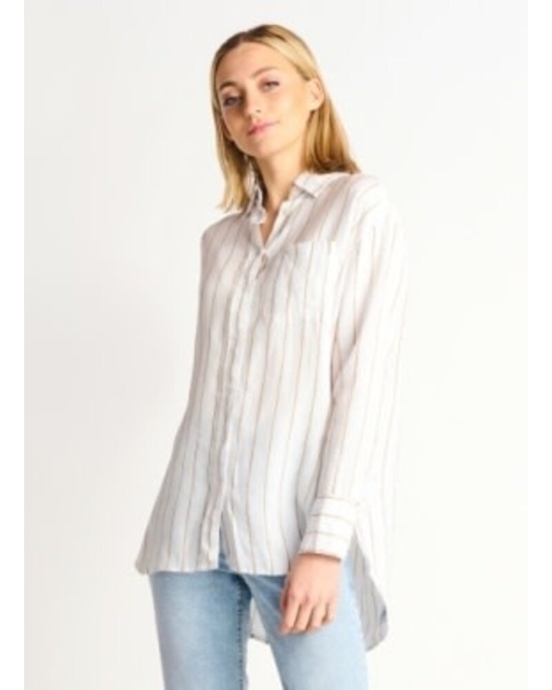 Kuwalla Oversized Oxford Shirt In Pink