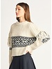 Dex Dex Fringe Detail Jacquard Sweater