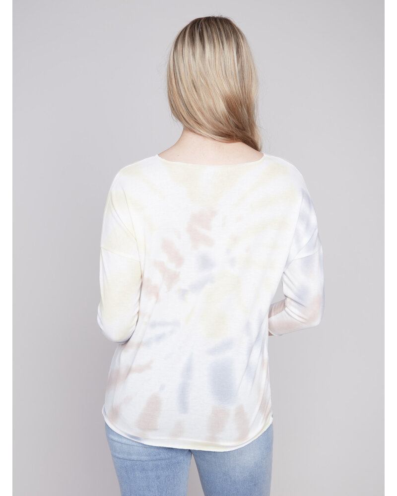 Charlie B Charlie B Tie Dye Long Sleeve Top