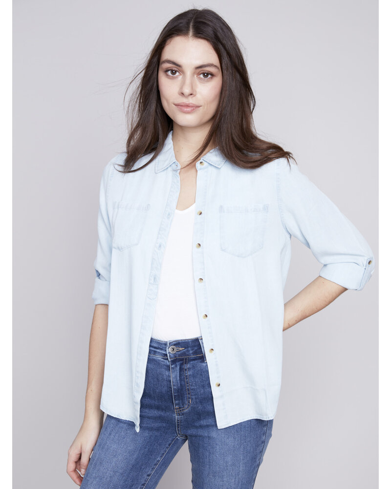 Charlie B Charlie B Denim Blouse