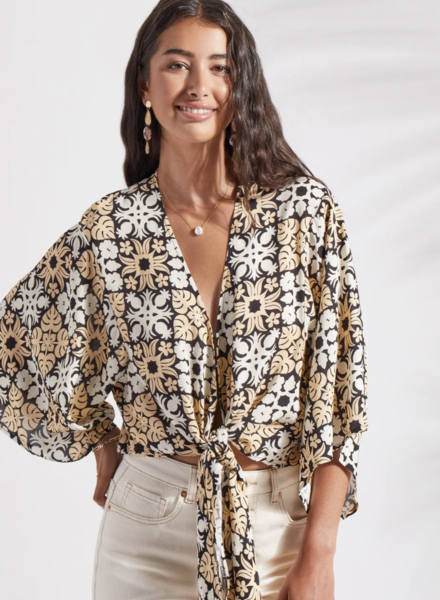 XIX Palms XIX Palms Tie Front Kimono