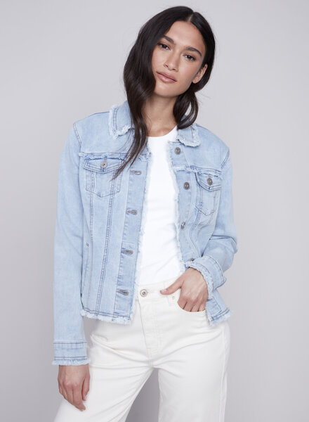 Charlie B Charlie B Fringe Denim Jacket