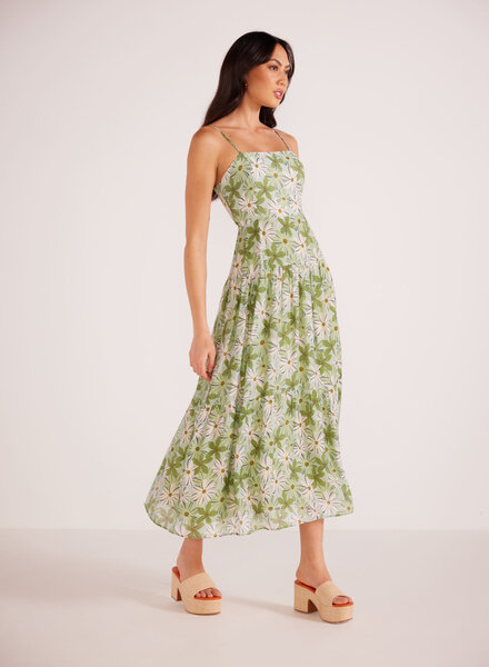 Paisely Floral Tiered Cotton Belted Maxi Shirtdress – Baci Fashion