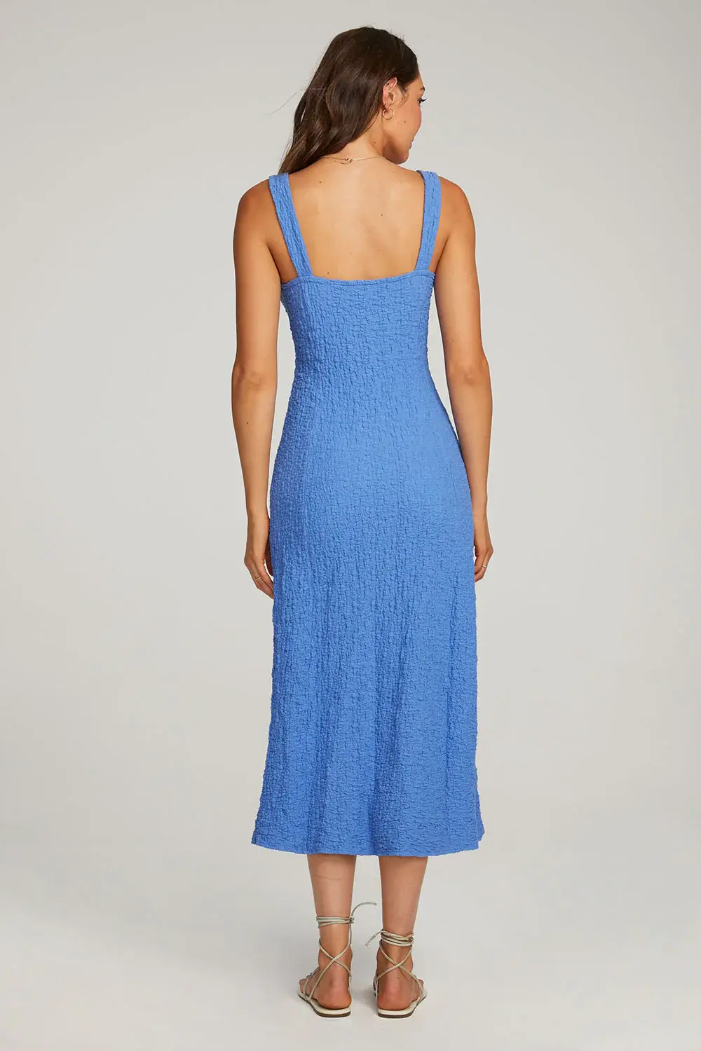 Saltwater Luxe: Lunna Fresh Palms Midi Tank Dress — For The Good