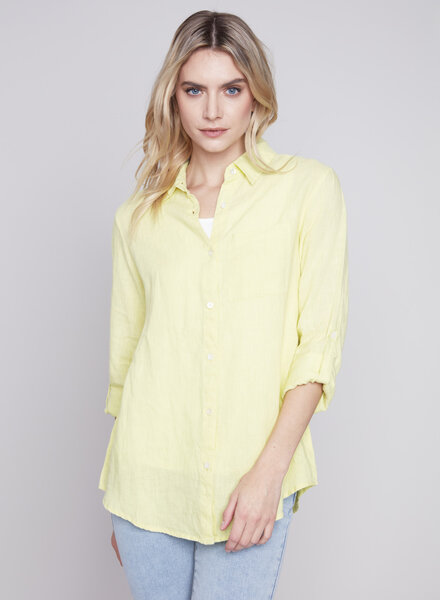 Charlie B Charlie B Linen Button-Up Shirt