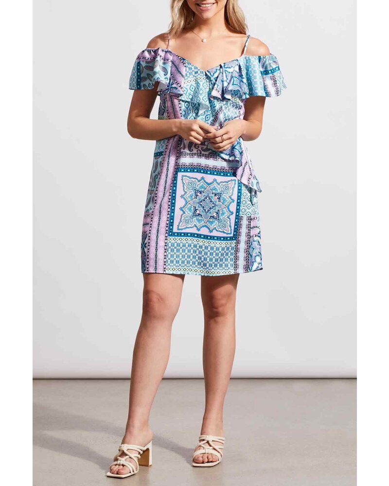 Tribal Tribal Off-Shoulder Ruffled Dress