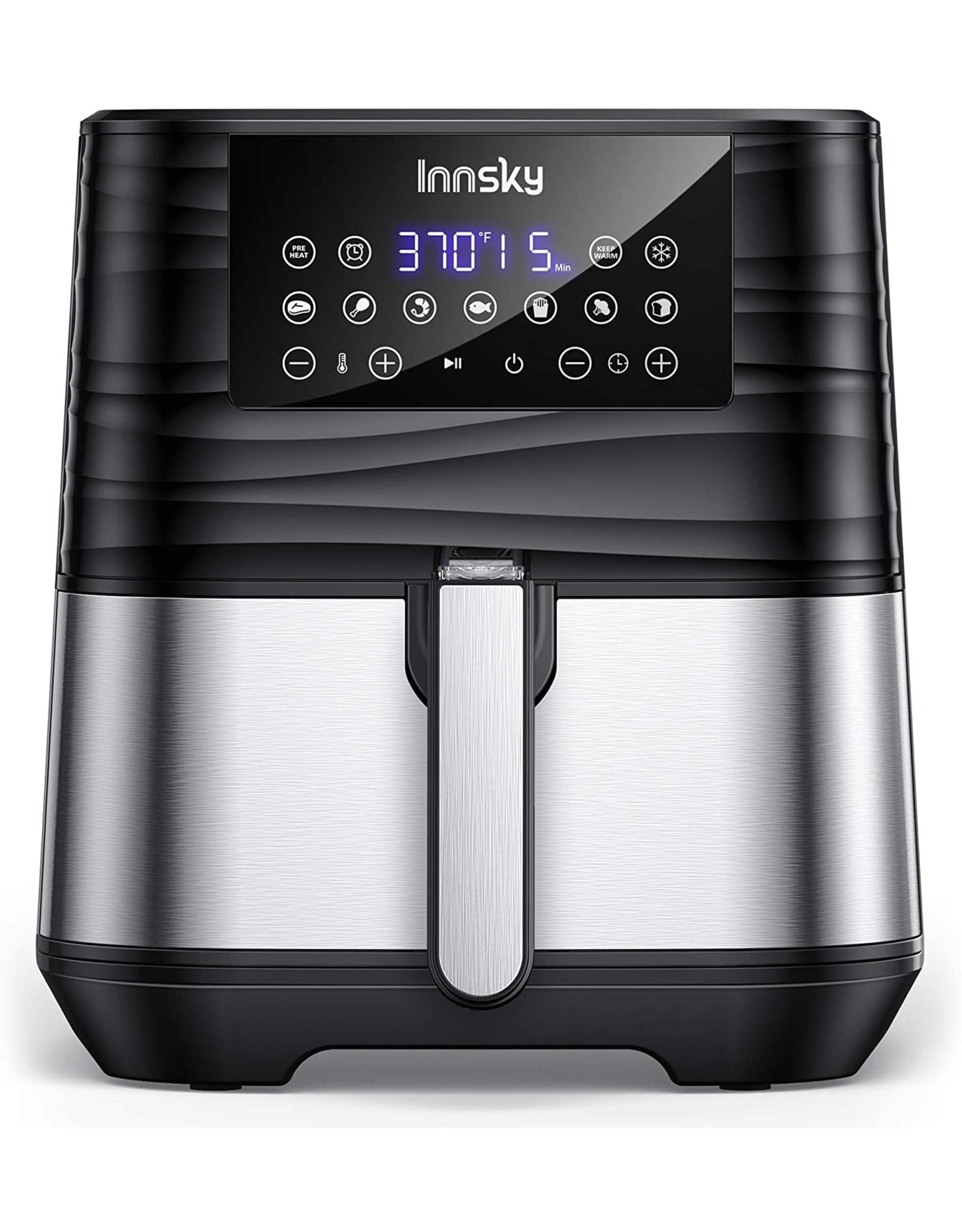 Innsky Innsky Air Fryer 5 8qt 11 In 1 Stainless Steel Air Fryer Oven Dehydrator Preheat