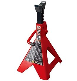 BIG RED BIG RED T41202 Torin Steel Jack Stands: 12 Ton (24,000 lb) Capacity, Red, 1 Pair