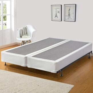Spinal Solution Spinal Solution Standard 8-Inch Wood Fully Assembled Foundation/Box Spring for Mattress, King, White